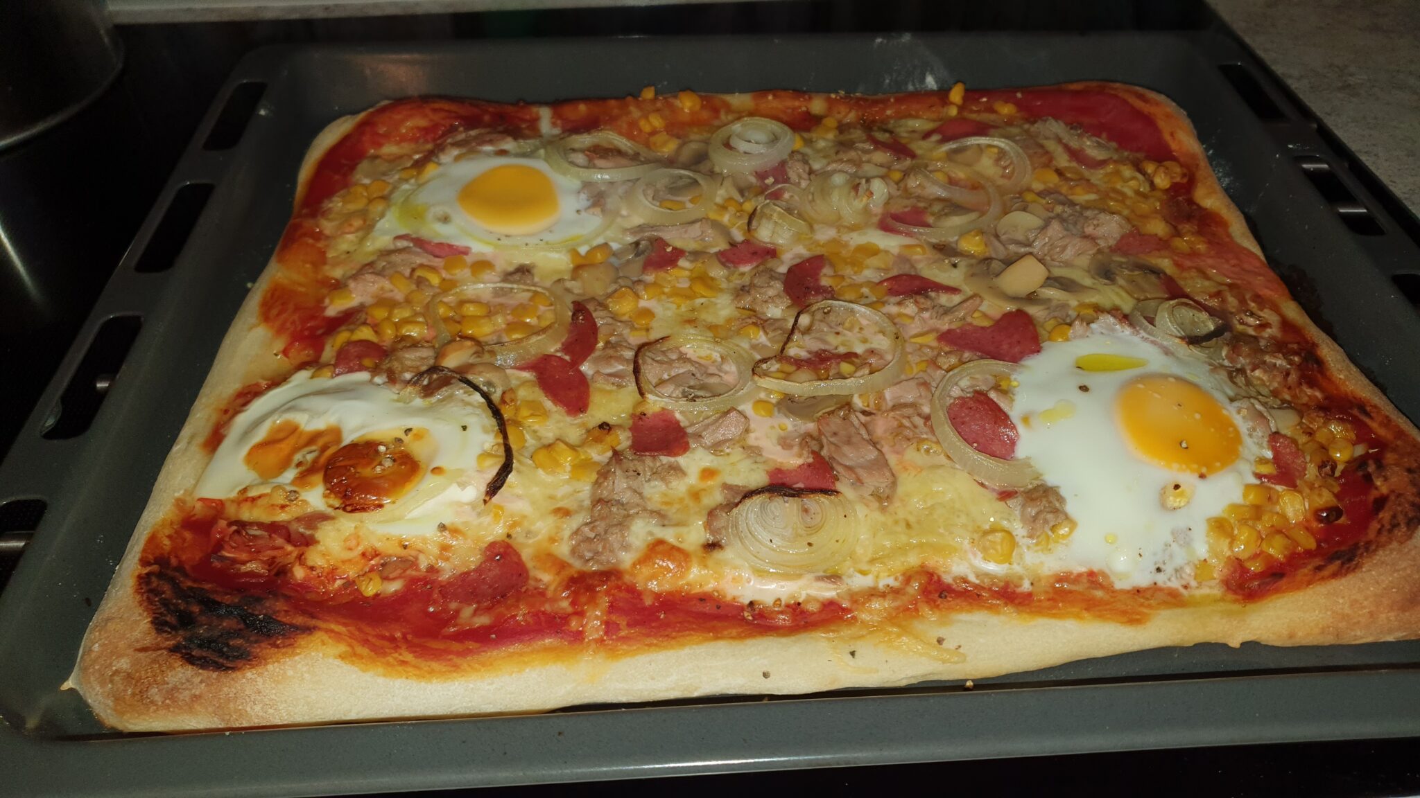 Pizza für zwei Bleche – Hermanns Blog